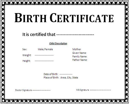 NRIs Birth Certificate with Name Can Be Obtained